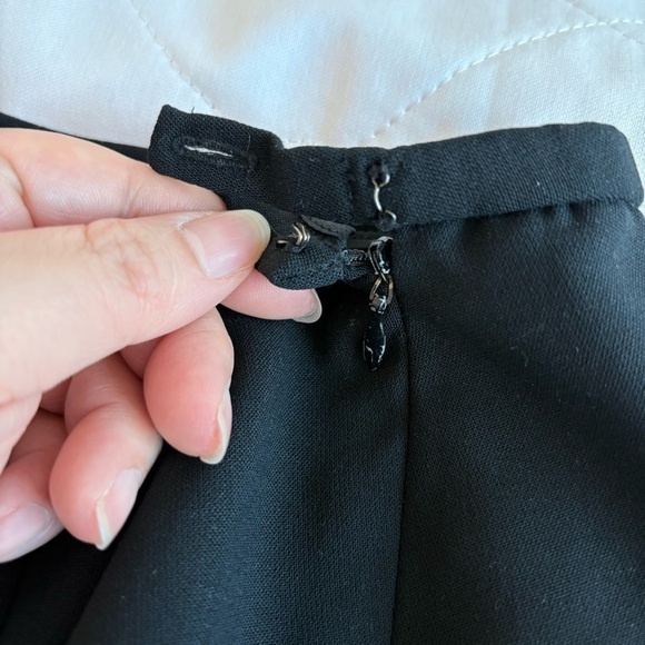 ☀️Dana Buchanan Black Wool Blend Straight Leg Pants - Picture 6 of 11